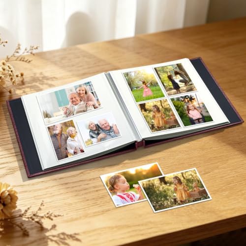 Large Photo Album Self Adhesive Scrapbook Album for 4x6 5x7 8x10 Pictures DIY Photo Book for Wedding, Anniversary, Christmas, Baby Shower, Ideal for Preserving Precious Moments - Image 2