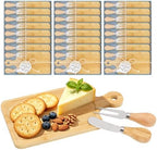 24 Set Bridal Shower Favor Prizes Charcuterie Board, Bamboo Cheese Board by Unknown