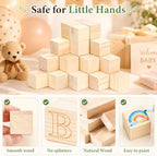 85 PCS Baby Shower Blocks Game Kit Templates to Paint, DIY Baby Shower Games & Gender Reveal Activity Set, 52 Wooden Blocks to Decorate, Includes 24 Acrylic Markers, Game Sign & 8 Templates to Paint - Image 4