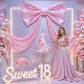 Big Pink Bow Backdrop Large Pink Bow Decor Gift Bows Birthday Decorations 48x24x120 Inches Giant Bow Birthday Party Backdrop for Wedding Baby Shower Photography Coquette Room Decor by Tao-GePartyDecorations