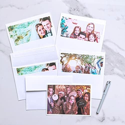 Winlyn 1000 Pcs White A7 Invitation Envelopes 5 1/4 x 7 1/4 Square Flap Envelopes Self Seal 95lb for Wedding Shower Birthday Bussiness Mailing Invitation Announcement 5 x 7 Greeting Cards Photos - Image 6