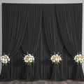 50x10FT Backdrop Curtains with Rod Pockets - Wrinkle Free Photo Stage Backdrop 10 Panels Curtains Drapes for Photography Wedding Party Baby Shower Decorations (Black) by Unknown