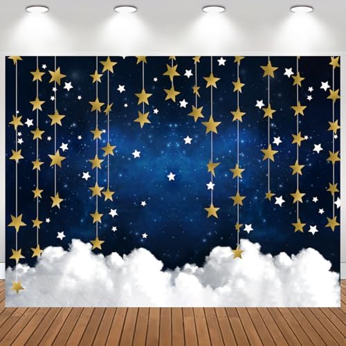 Star Backdrop Twinkle Little Stars Backdrop Starry Night Background 8x6FT - Image 3