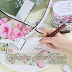 Wedding Guest Book Alternative Drop Box Frame Sage Green Eucalyptus Heart - Image 2