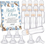 Trelaco 12 Pcs Little Cowboy Baby Shower Games Bottle Chug Wooden Sign Set by TrelaCo