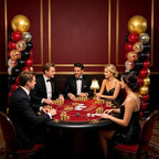 Black Burgundy Gold Balloons Column Stand 2 Sets, Balloon Towers - Image 7