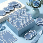 50 Set De Barro Mexicanos Baby Shower Party Favors for Guests Blue Mini Compact Mirrors Thanks Cards Cielito Lindo Party Decorations Gifts Bulk for Wedding Bridal Shower Fiesta Party Decorations - Image 5