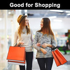 EUSOAR Orange Gift Bags, 50pcs 12.5"x4.5"x11" Paper Shopping Gift Bags with Cloth Handle, Gift Wrap Treat Thank You Bags Bulk for Wedding Party Favors Grocery Baby Shower Birthday - Image 4