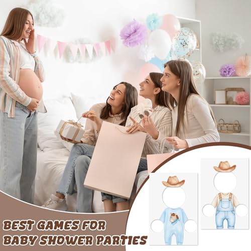 6 Set Baby Shower Games Feed The Baby(Cowboy,Light Blue) - Image 6