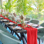 24 Pack Red 10Ft Cheesecloth Table Runner - Image 6