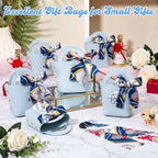 Kacctyen 30pcs Samll Purse Gift Bags PU Leather Purse Party Favors, Blue - Image 6