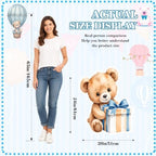 Honoson 4 Pcs Large 24" x 32" Teddy Bear Baby Shower Decorations Cardboard Cutouts, We Can Bearly Wait Standee Blue for Bear Themed Birthday Gender Reveal Party Supplies Lawn Yard Decor - Image 5