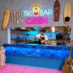 Tiki Bar Neon Sign, Tiki Bar Led Light Signs for Wall Decor Open Hawaii Tropical Luau Party Decorations for Pub Bistro Night Club Home Man Cave Dimmable USB Powered Pink(16.9"*11.4") - Image 7