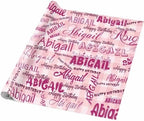 AOFUN Personalized Logo Gift Personalized Name Text Wrapping Paper Personalized Gift Just Because Gifts For Her Wrapping Paper For Him Valentines Paper 5 Rolls 58" x 23" - Image 5