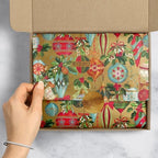 Jillson & Roberts Printed Christmas Gift Tissue 20" x 30", Ornamental Beauty (24 Folded Sheets) - Image 4