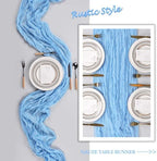 12 Pack 23 x 120 Inch Baby Blue Table Runner 10Ft Cheesecloth - Image 6