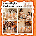 50 Pcs Fall Baby Shower Prizes for Game Winners 6 Sets Pumpkin Bamboo Cheese Board Spoon Fork Butter Spreaders Towel Thank You Card and Gift Bags for Thanksgiving Baby Shower Favors - Image 7