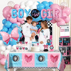 142pcs Burnouts or Bows Gender Reveal Decorations, One-stop Set - Image 6