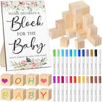 Tatuo 75 Pcs Baby Shower Party Block Games Sign to Decorate,Floral by Tatuo