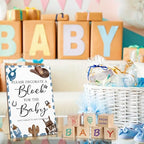 Tatuo 75 Pcs Baby Shower Party Block Games Sign to Decorate,Cowboy - Image 6
