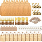 Baby Bottle Shaped Acacia Wood Cheese Board Gift Set - Premium Baby Shower Prizes for Game Winners, Gender Reveal & Bridal Shower Party Favors for Guests Acacia Wood 10 Sets by Unknown