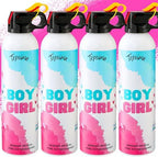 Large Gender Reveal Fire Extinguisher Set for Newborn Baby, 4Pcs Pink Gender Reveal Smoke Bombs, Biodegradable Color Blaster for Cool Gender Reveal Ideas, Confetti Power Cannon Shooter Party Supplies by Trpoima