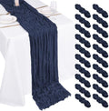 20 Pack Cheesecloth Table Runner - 17x108 Inch Navy Blue Boho Gauze Cheese Cloth Table Runners for Baby Bridal Shower Decoration Wedding Party Summer Garden Farmhouse by Unknown