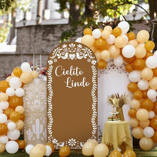 Soulchen Cielito Lindo Arch Backdrop Covers Set of 3 with 190 Balloon - Image 5