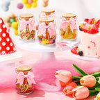 Funnymoom 24 Sets Baby Shower Bottles Favors for Guests Glass 100 ml Milk Jar with Ribbons and Stickers Decorations for Gender Reveal Newborn Centerpiece Party Favor(Pink,It's A Girl) - Image 2