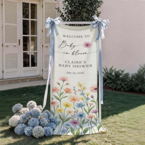 Custom Name Baby Shower Fabric Welcome Sign #6 - Image 4