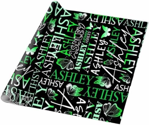 AOFUN Custom Name Gift Wrapping Paper Cute Birthday Wrapping Paper Mens Birthday Wrapping Paper for Boys Girls Men Women Mens Wrapping Paper Christmas 5 Rolls 58" x 23" - Image 5