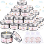 Conelist 24 Sets Cow Baby Shower Candle Favors for Guests by Conelist
