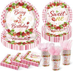 Berry First Birthday Strawberry Party Supplies for 50 Guests by Unknown