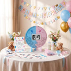 Kosiz 65 Pcs Gender Reveal Baby Shower Guest Book Alternative for 60 Guests - Image 4