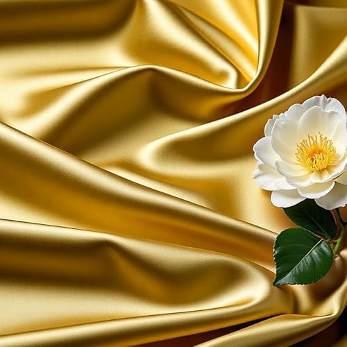 Wish Care Gold Satin Table Clothes for 6 Foot Rectangle Tables - 6FT Wrinkle Resistant Glitter Rectangle Tablecloths, Party Table Covers for Wedding Banquet, Baby Shower, Birthday, Holiday Dinner - Image 6