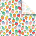 Jillson & Roberts Printed Unfolded Gift Tissue 20" x 30", Sweet Strawberries, 240 Sheets by JILLSONROBERTS