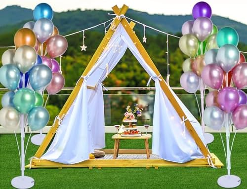 4 Sets of Balloon Stand Kit - 62in Balloon Stands with Base, Balloon Sticks, Decorations for Party Birthday Wedding Baby Shower Gender Reveal Graduation - Image 6