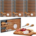 Ziliny 24 Sets Baby Shower Prizes Mini Charcuterie Board, Acacia Color by Ziliny