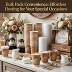 50 Set Baby Is Brewing Coffee Cups with Lids - Baby Is Brewing Shower Decor, 14 oz Disposable Cups Bulk Coffee Themed Party Supplies for Guests Gender Reveal Party Decorations - Image 5