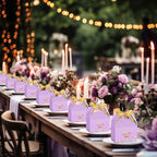 Engrowtic 50 Pcs Thank You Boxes with Ribbon Handles 5.9",Light Purple - Image 5