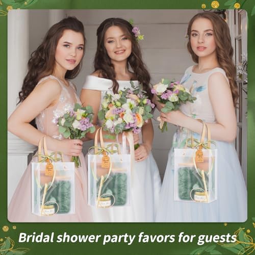 90Pcs Baby Shower Prizes for Game Winners Gifts Wedding Bridal Shower Gifts Including Glass Cans Notebooks Soy Candles Hair Clips for Baby Shower Wedding Bridal Shower Game Prizes (Green, 8 Sets) - Image 5