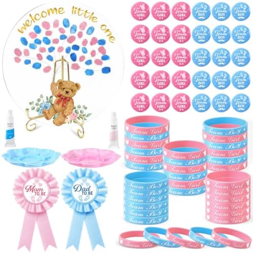 Pasimy Baby Gender Reveal Party Supplies Favor, Gender Reveal Idea, Natural by Pasimy