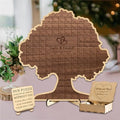 Personalized Family Tree Wedding Guest Book Alternative Custom Puzzle Wedding Guestbook Decor Rustic Wedding Decorations for Reception Tree of Life Wood Guest Book for Baby Shower Anniversary by Wasetell