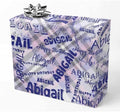 AOFUN Personalized Name Text Cute Gifts For Best Friends Mens Birthday Wrapping Paper Custom Name Text Wrapping Paper For Men Custom Wrapping Paper 3 Rolls 58" x 23" by Unknown