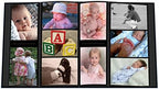 Pioneer Collage Frame Embossed "Baby" Sewn Leatherette Cover Photo Album, 4"x6", 240 Photos, Baby Blue - Image 5