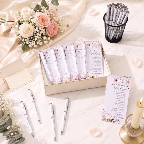 Affrolling 50 Sets Wedding Favors for Guests, Flower,Opp Bags - Image 3