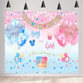 Gender Reveal Boy or Girl Photography Backdrop, 10x10FT by LYLYCTY