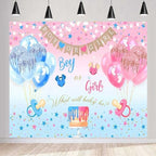 Gender Reveal Boy or Girl Photography Backdrop, 10x10FT by LYLYCTY