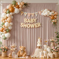 50x10FT Backdrop Curtains with Rod Pockets - Wrinkle Free Photo Stage Backdrop 10 Panels Curtains Drapes for Photography Wedding Party Baby Shower Decorations (Nude Blush) by Unknown