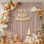 50x10FT Backdrop Curtains with Rod Pockets - Wrinkle Free Photo Stage Backdrop 10 Panels Curtains Drapes for Photography Wedding Party Baby Shower Decorations (Nude Blush) by Unknown